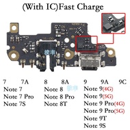 1Pcs Usb Dock Charger Connector Flex for Xiaomi Redmi Note 7 7A  7S 8 8A 8T 9 9T 9S Pro 4G 5G Chargi