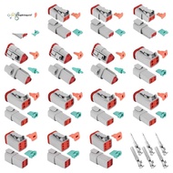 140Pcs Deutsch DT Series Waterproof Wire Connector Kit DT06-2/3/4/6S DT04-2/3/4/6P Automotive Sealed