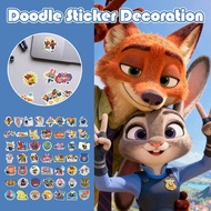 50 Zootopia Graffiti Stickers For Diy Guitar And Suitcase Decoration K2p7