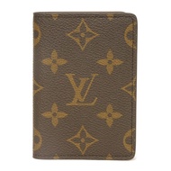 二手LOUIS VUITTONOrganizer de Poche，當前型號，LV 標誌，花卉ブラウン，新款，對折卡包/卡套，RFID IC 芯片，未使用，Monogram Marron 卡包，M60