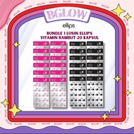 [1 carton/ 12pc] ELLIPS Hair Vitamin contains 20 Capsules 12 SHEETS Ellipse Hair Care Black Pink Dam