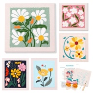 Punch Needle Embroidery Kit with Hoop & Tool | DIY Rug Punch Kit Flower Pattern | Russian Poke Needl