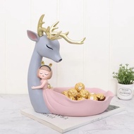 !! Deer tray Storage tray Cute tray Resin tray Storage tray Home decoration Storage