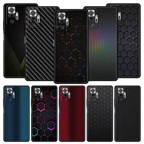 Carbon Fiber Phone Case For Xiaomi Redmi Note 12 11 10 9 9T 8 7 9s Pro Plus K50 K40 Gaming 10C 9C 9A