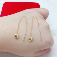 10k Gold Oval Tictac Earrings