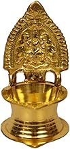 Traditional Brass Kamachi Diya for Puja Deepam Oil Lamp for Home | Temple Kamatchi Devi Maa | Hindu(
