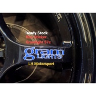 Gramlight sticker 57c rays Myvi Alza Axia Saga Flx Waja Persona Civic City jazz vios  yaris Proton P