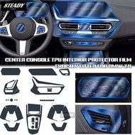 Car Interior Center Console Transparent TPU Protective Film Anti-scratch Repair Accessorie For BMW G