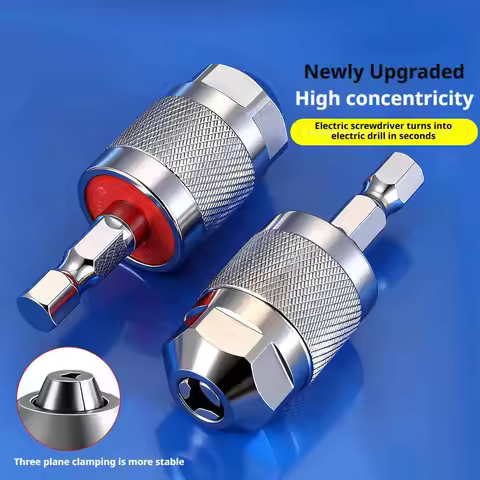 Hexagonal Shank Three-Jaw Chuck Drill Chuck Adapter Quick Change Pneumatic Drill Chuck Hex Shank Chu