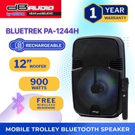 dB Audio by Astron BLUETREK PA-1244H Mobile Trolley Bluetooth Speaker | 12" | 900W | FREE 1 Wireless
