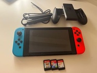 Nintendo Switch 大電版連4款遊戲