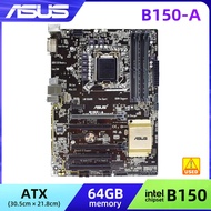 LGA 1151 Motherboard ASUS B150-A Motherboard DDR4 Intel B150 64GB Support Core i7 i5 i3 Cpus DVI SAT