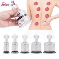 Salorie 5 PCS Cupping Vacuum Suction Cup Body Massager Tank Acupoint Detoxifies Remove Dampness Cupp