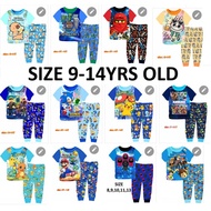 Big size Cotton short sleeve pajama pj for boy 8yrs to 14yrs old part 1