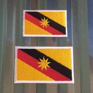 Iron on embroidery sulamam national flag bendera patch ~ SARAWAK
