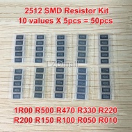 50pcs 1% 2512 SMD Resistor Samples kit 10 valueX5pcs=50pcs 1R00 R500 R470 R330 R220 R200 R150 R100 R