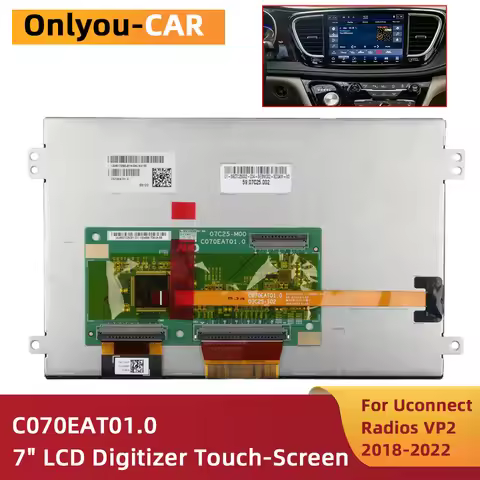 New C070EAT01.0 LCD Display 7 inch for Dodge Challenger Uconnect Radio VP2 Navigation Car Monitor