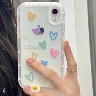 Colorful Love Phone Case iPhone 13 14 12 11 pro max Airbag Apple xs i8 7 plus xr Protective Case