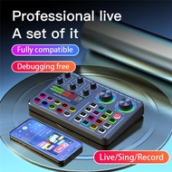 A90P Audio Mixer Live Sound Card For Karaoke Broadcast KTV Singing Gaming Professional Sound Card