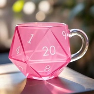 Polyhedron Dice Coffee Cup Game Cup Game Night Cup Fantasy Lovers Gift Rainbow D20 Dice Cup