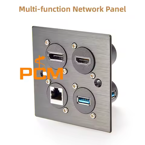 D-type Module RJ45 passthrough Connector, RJ45 Cat6 Panel Mount NetworkInterface Adapter, D series p