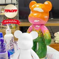 Shadow.Rich Bearbrick Doll/Bearbrick bear 22cm 23cm Fluid painting Acrylic paint DIY Violent