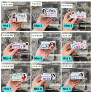 Banner/Celebrity Tag 8-3 small sizes (11cm x 5-6.5cm)