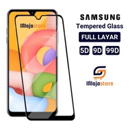 LAYAR Tempered Glass Full Screen 9D Samsung F12 F22 F32 F41 F42 5G F52 5G F62 5G Anti-Scratch 5D Ful