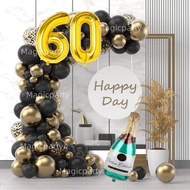 30th 40th 50th 60th 70th 80th Balloons Green bottle 32Inch Gold Number Foil Balloon Birthday Decorat