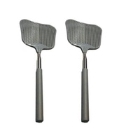 2X Telescopic Fly Swatters Heavy Duty Flyswatter with Stainless Mosquito Repellent Tool Home Accesso