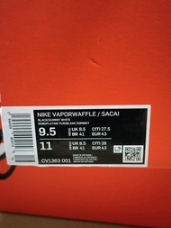 Sacai x Nike vaporwaffle black white