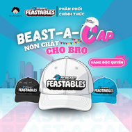 Nón MrBeast Feastables – BEAST-A-CAP phong cách cá tính màu trắng