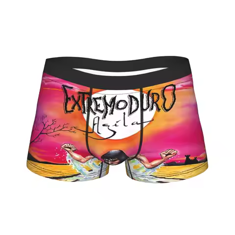 Extremoduro Spanish Hard Rock Band Underwear Robe Iniesta Males Shorts Briefs Breathable Trunk Trenk