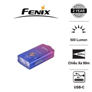 [Limited edition] FENIX E03R v2 keychain flashlight, 500lm bright, 90m range, USB C charging