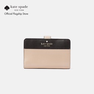 Kate Spade New York Womens Madison Colorblock Saffiano Leather Medium Compact Bifold Wallet
