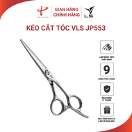 Kéo cắt tóc VLS lưỡi thẳng quai offset vênh đỡ ngón cố định JP553