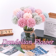 [ABS] Dandelion Flower Artificial Home Decor Multicolour Fake Plastic Flower Wedding Party Bouquet - Bunga Hiasa Raya Meja Ruang Makan Pastel Colour Gubahan Hantaran Bunga Bulat 1PC