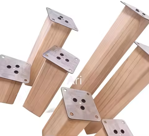 Ari Walnut-Colored Cylinder-Shaped Sofa Heightening Tool Home Decor Furniture Riser Pads