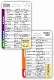Lab Values Vertical Badge ID Card Pocket Reference Guide