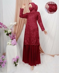 Gaun Pengantin Lengkap Mewah Untuk Wanita Muslim - Sania