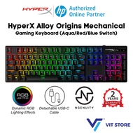 HYPERX Gaming Keyboard - ALLOY ORIGINS (4P4F6AA) RED / (4P5N9AA) AQUA / (4P5P0AA) BLUE