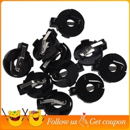 CR2016 2025 2032 Coin Cell Button Battery Holder Socket Black 10 Pcs