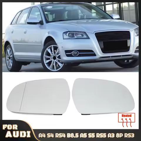 Rearview Mirror Glass Door Wing Mirror Heated Side Mirror Glass for Audi A4 S4 RS4 B8.5 2011-16, A5 