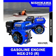 mesin bensin engine GASOLINE NISHIKAWA NGX 210 R/putaran lambat 7.5HP