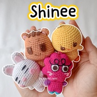 GANTUNGAN Amigurumi knitted doll Shinee Onew Key Minho Taemin Key chain