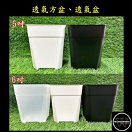 Water Model Gardening Breathable Pot 5 Inch 6 Heightened Succulent Flowerpot Square Plastic Root Con
