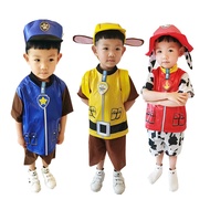 baby clothes Kids Costume Cosplay Paw Patrol Chase Marshall Skye Short Sleeve Children Birthday Halloween Party Dress