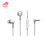 華碩ROG Cetra II Core Moonlight White(月光白) 入耳式電競耳機/有線/液態矽膠驅動單體/輕量金屬外殼