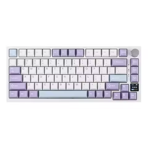 Ajazz AK820 Pro 75% Gasket-mounted Bluetooth 5.1/2.4G Wireless & Wired Mechanical Keyboard with TFT