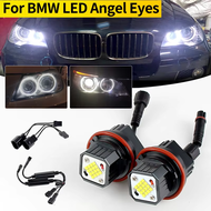 2pcs for BMW E39 M5 E83 X3 E53 X5 00-06 E65 E66 2000-2008 White Lamp 160W LED Angel Eyes Marker Ligh
